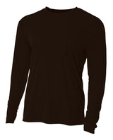 A4 Men's Cooling Performance Long Sleeve Crew Mens Apparel Shirts & Tops