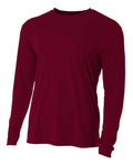 A4 Men's Cooling Performance Long Sleeve Crew Mens Apparel Shirts & Tops