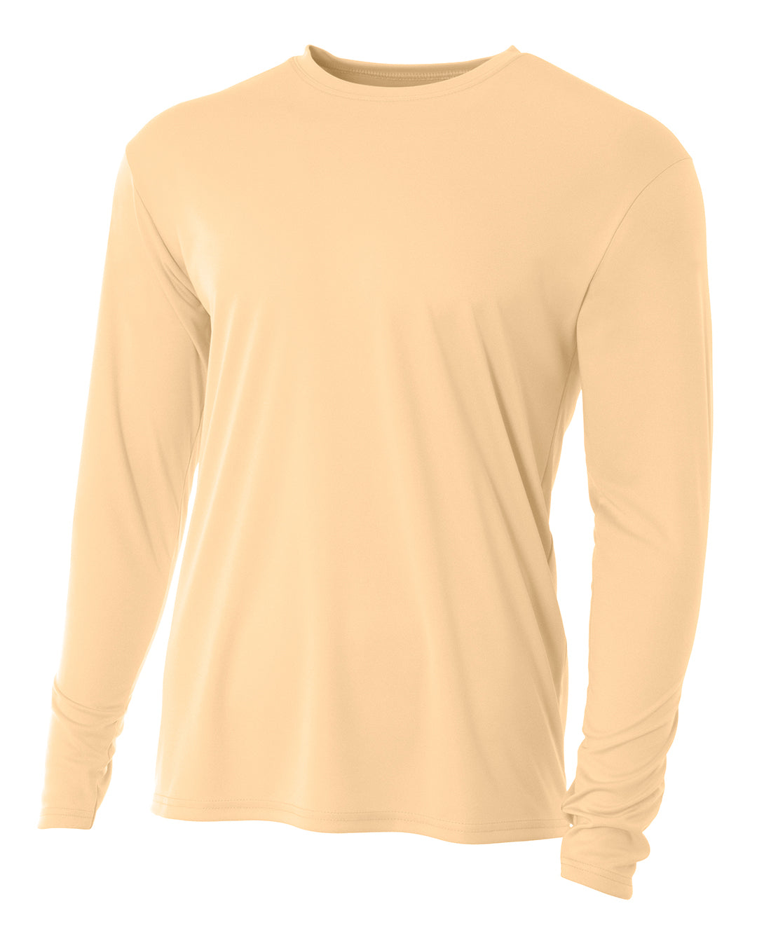 A4 Men's Cooling Performance Long Sleeve Crew Mens Apparel Shirts & Tops