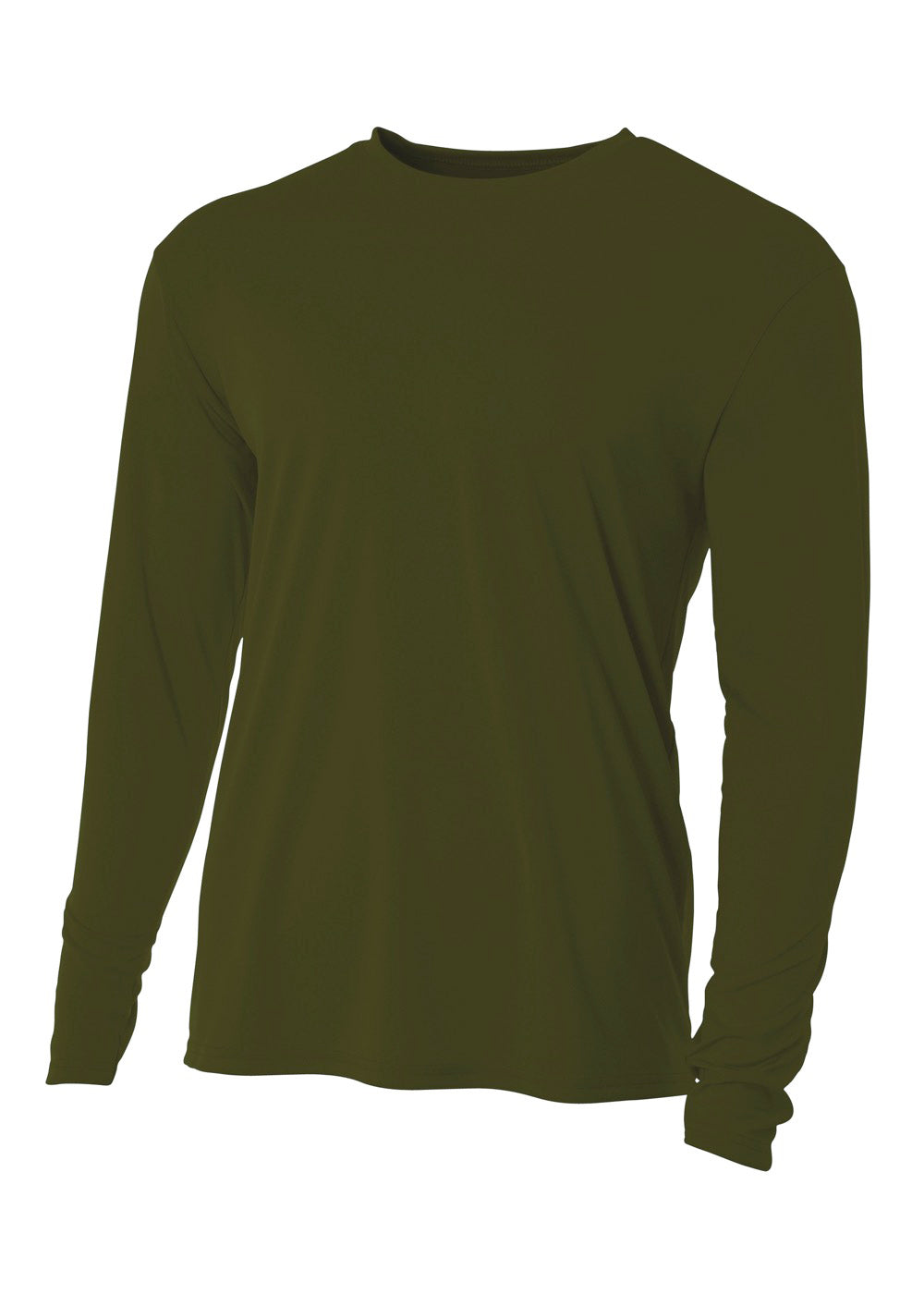 A4 Men's Cooling Performance Long Sleeve Crew Mens Apparel Shirts & Tops