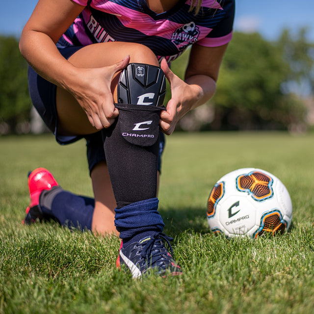 Champro C-Flex NOCSAE Large Soccer Shin Guard Insert Soccer Shin Guards All