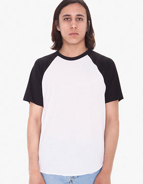 American Apparel Unisex Poly/Cotton Raglan Tee American Apparel