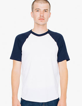 American Apparel Unisex Poly/Cotton Raglan Tee American Apparel