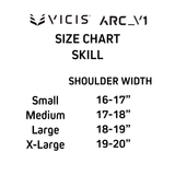 Vicis Arc_V1 Adult Skill Shoulder Pads - QB, WR, DB, K/P Football Shoulder Pads Adult