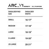 Vicis Arc_V1 Adult All Purpose Shoulder Pads Football Shoulder Pads Adult
