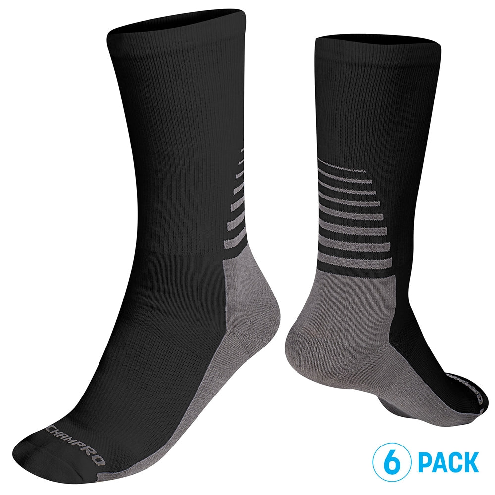 Champro Rival Crew Adult Socks - 6 Pack Champro