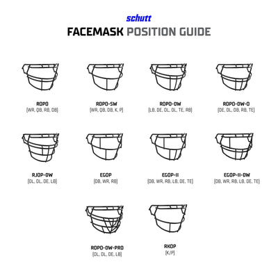 Schutt F7 RJOP DW NB Carbon Steel Facemask