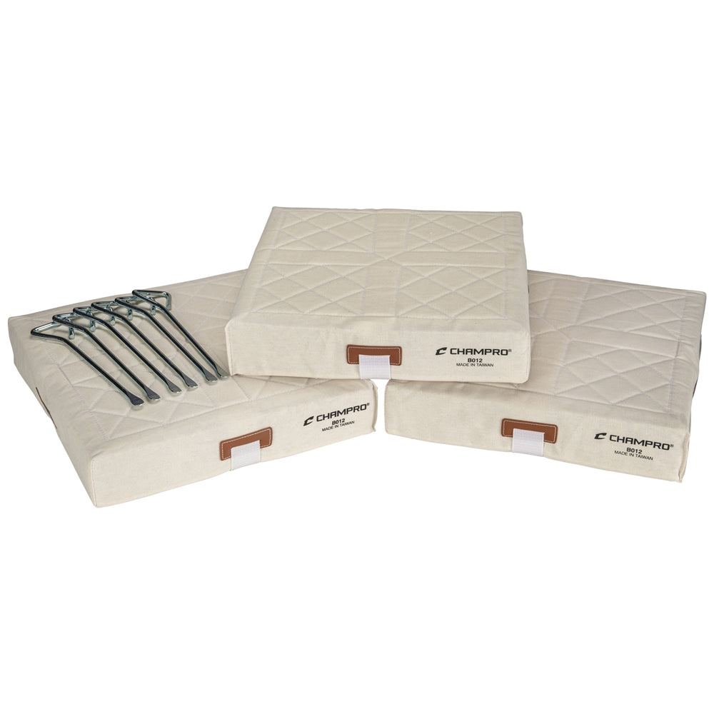 Champro 14" x 2" Canvas Quilted Base Baseball Field Equipment All