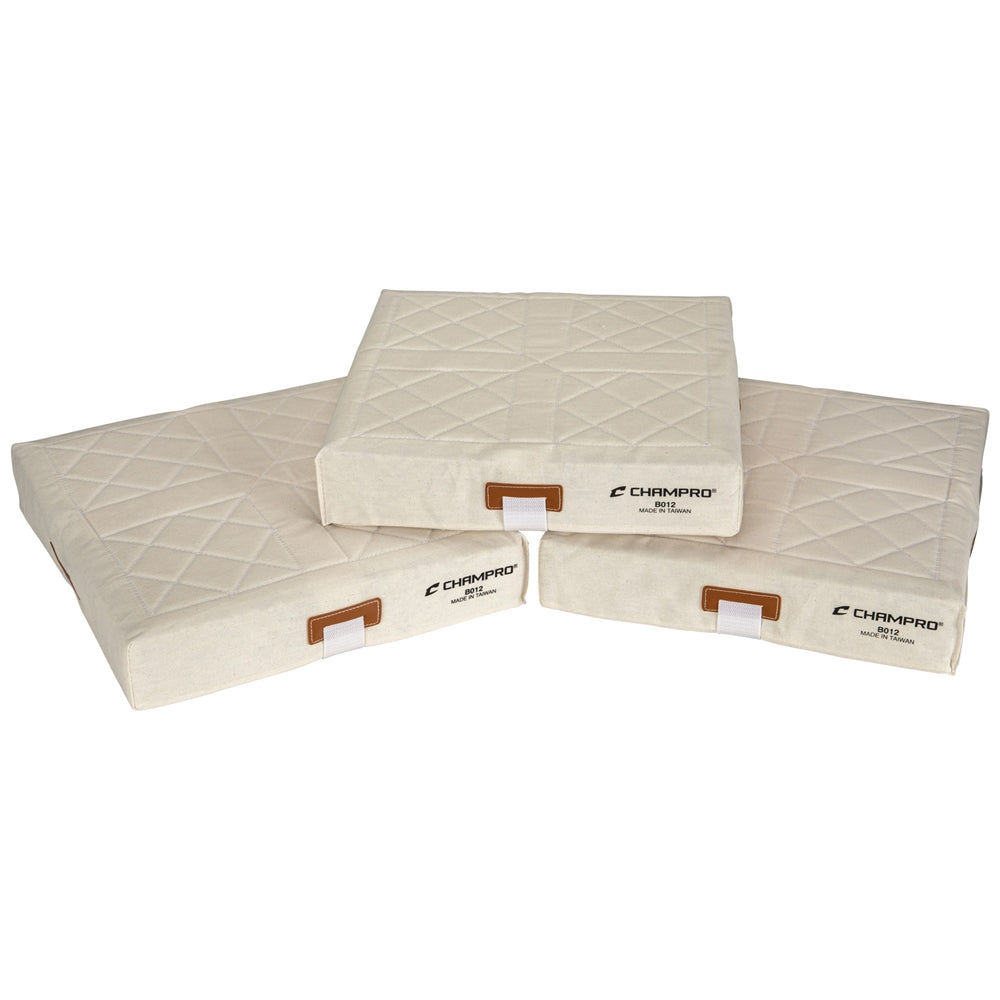 Champro 14" x 2" Canvas Quilted Base Baseball Field Equipment All