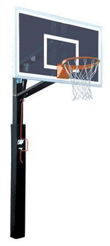 Bison Smoked Four Seasons ZipCrank 5" Adjustable Basketball System