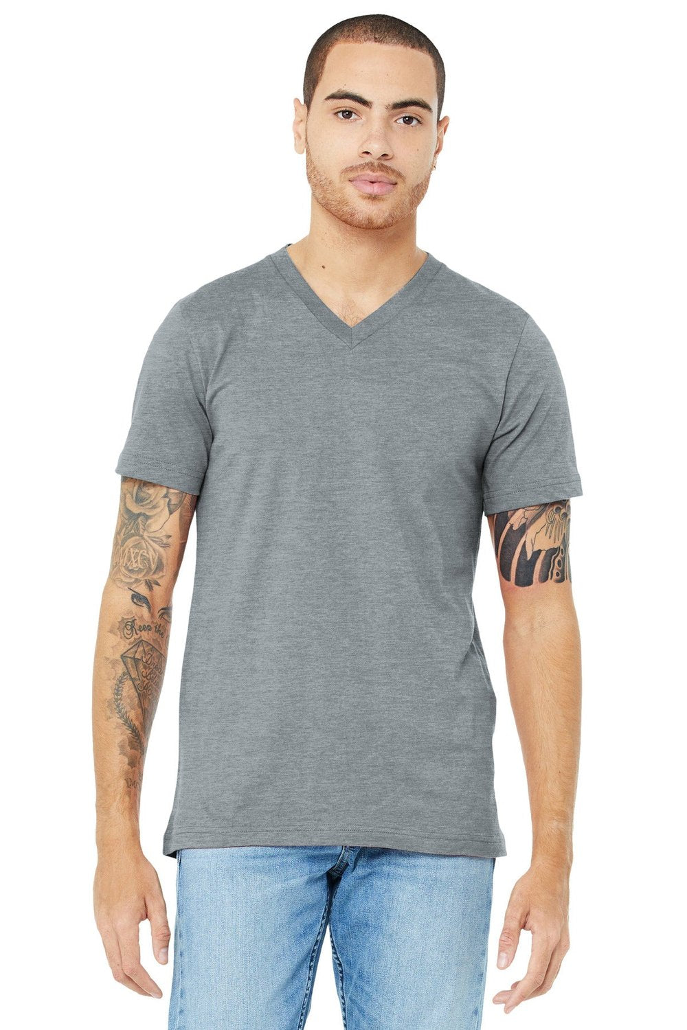 BELLA + CANVAS Men's Jersey Short Sleeve V-Neck Tee BC3005 1/2 Mens Apparel Shirts & Tops
