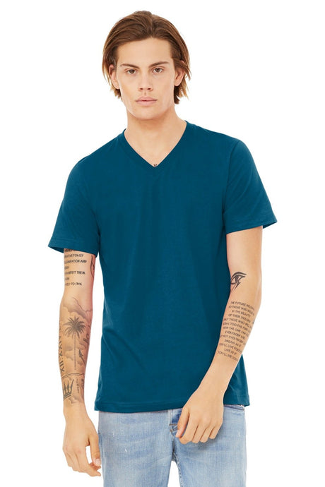 BELLA + CANVAS Men's Jersey Short Sleeve V-Neck Tee BC3005 - Plus 2/2 Mens Apparel Shirts & Tops