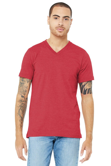 BELLA + CANVAS Men's Jersey Short Sleeve V-Neck Tee BC3005 - Plus 2/2 Mens Apparel Shirts & Tops