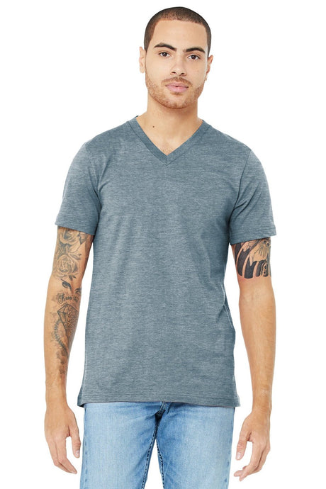 BELLA + CANVAS Men's Jersey Short Sleeve V-Neck Tee BC3005 - Plus 2/2 Mens Apparel Shirts & Tops