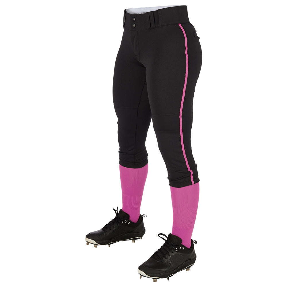 Champro Women's Tournament Low Rise Softball Pant with Piping