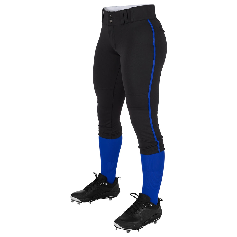 Champro Girl's Tournament Low Rise Softball Pant with Piping