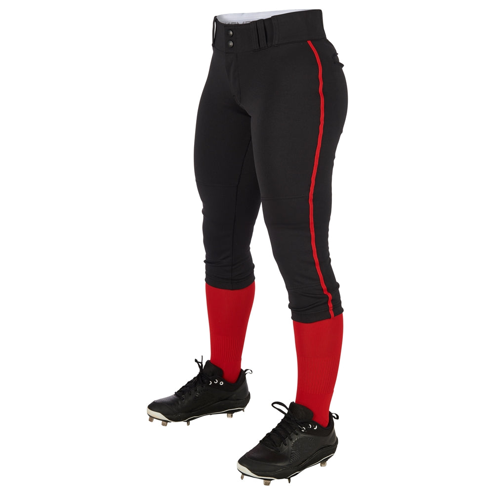 Champro Women's Tournament Low Rise Softball Pant with Piping