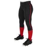 Champro Women's Tournament Low Rise Softball Pant with Piping