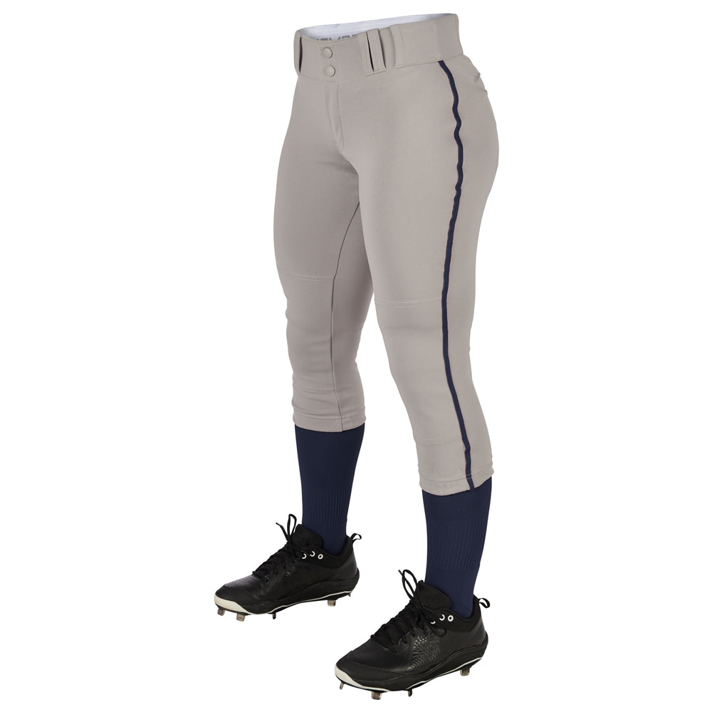 Champro Girl's Tournament Low Rise Softball Pant with Piping