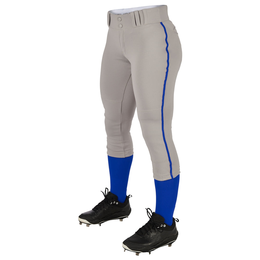 Champro Girl's Tournament Low Rise Softball Pant with Piping