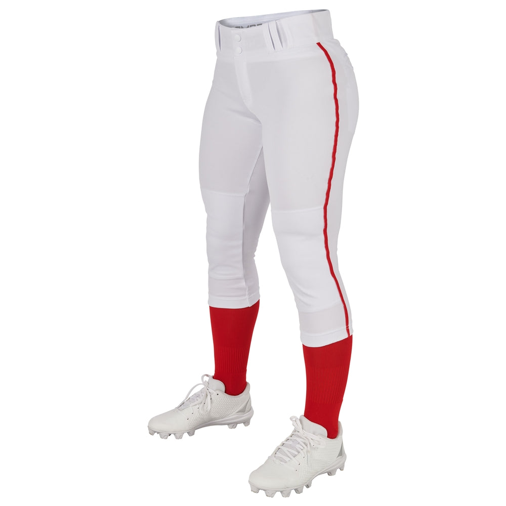 Champro Girl's Tournament Low Rise Softball Pant with Piping