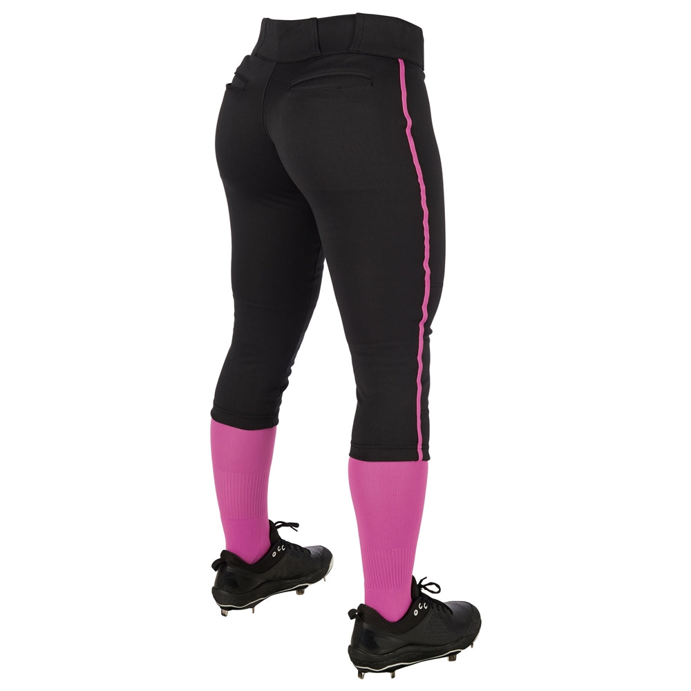Champro Girl's Tournament Low Rise Softball Pant with Piping