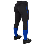 Champro Women's Tournament Low Rise Softball Pant with Piping