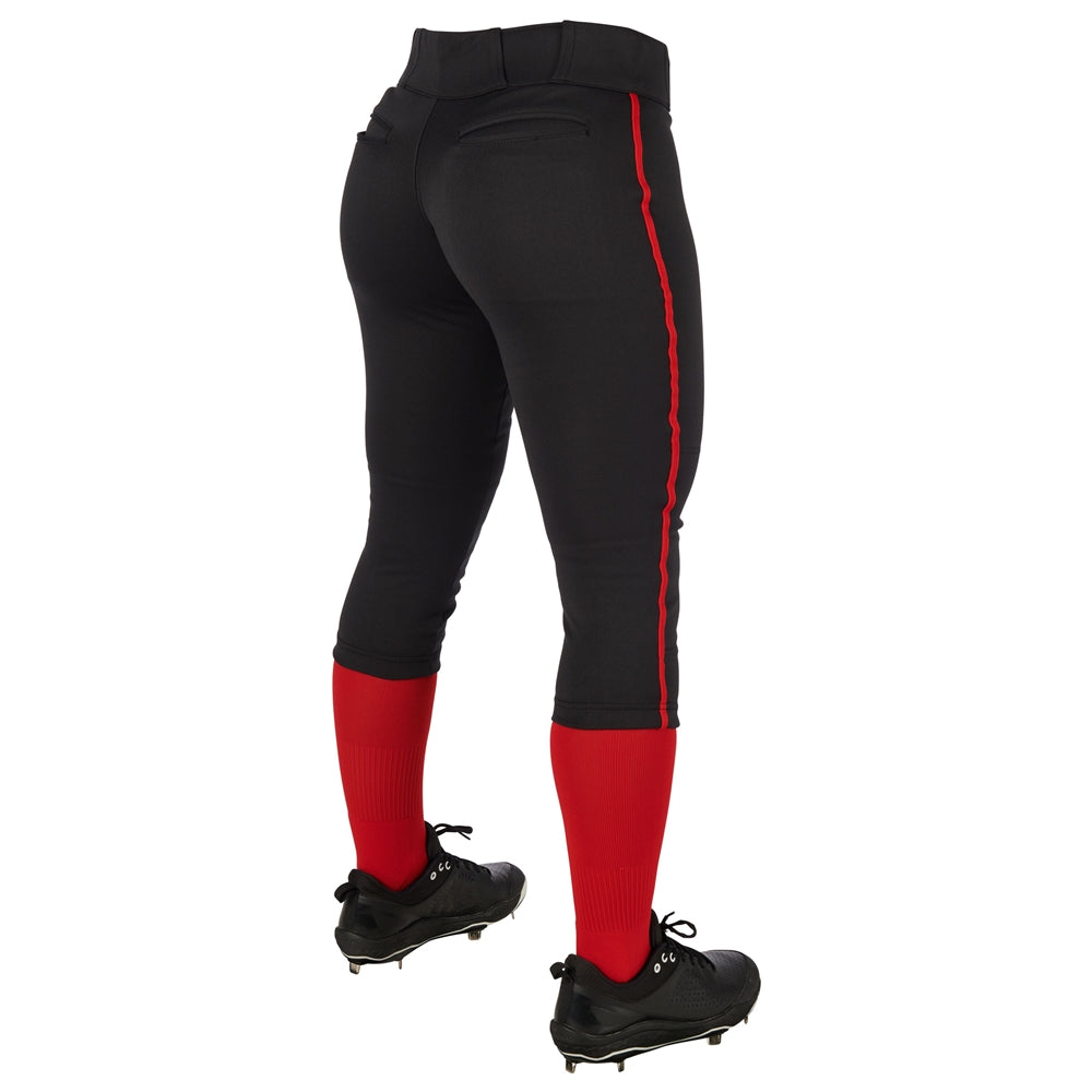 Champro Women's Tournament Low Rise Softball Pant with Piping
