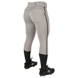 Champro Women's Tournament Low Rise Softball Pant with Piping