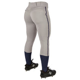Champro Girl's Tournament Low Rise Softball Pant with Piping