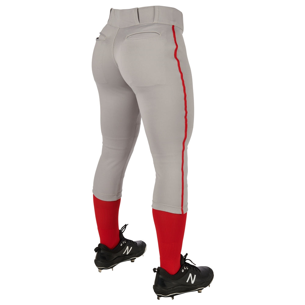 Champro Girl's Tournament Low Rise Softball Pant with Piping