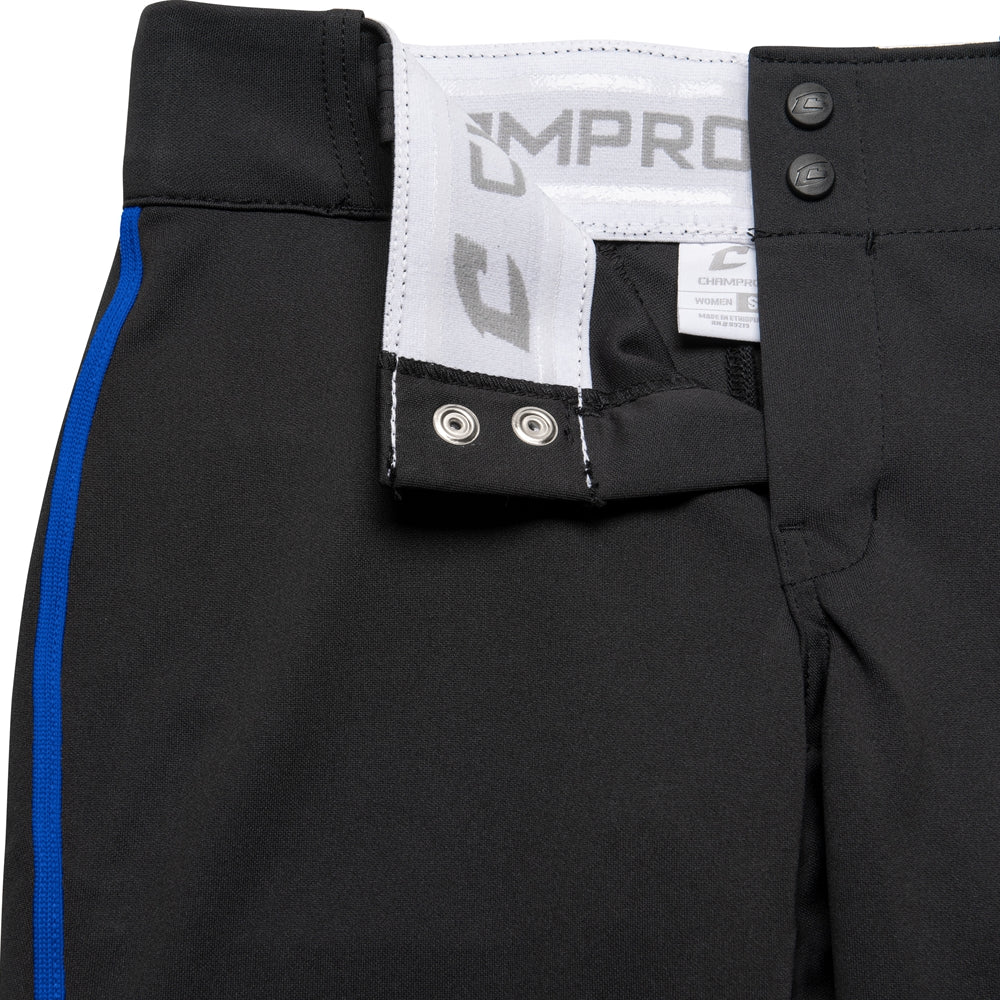 Champro Girl's Tournament Low Rise Softball Pant with Piping