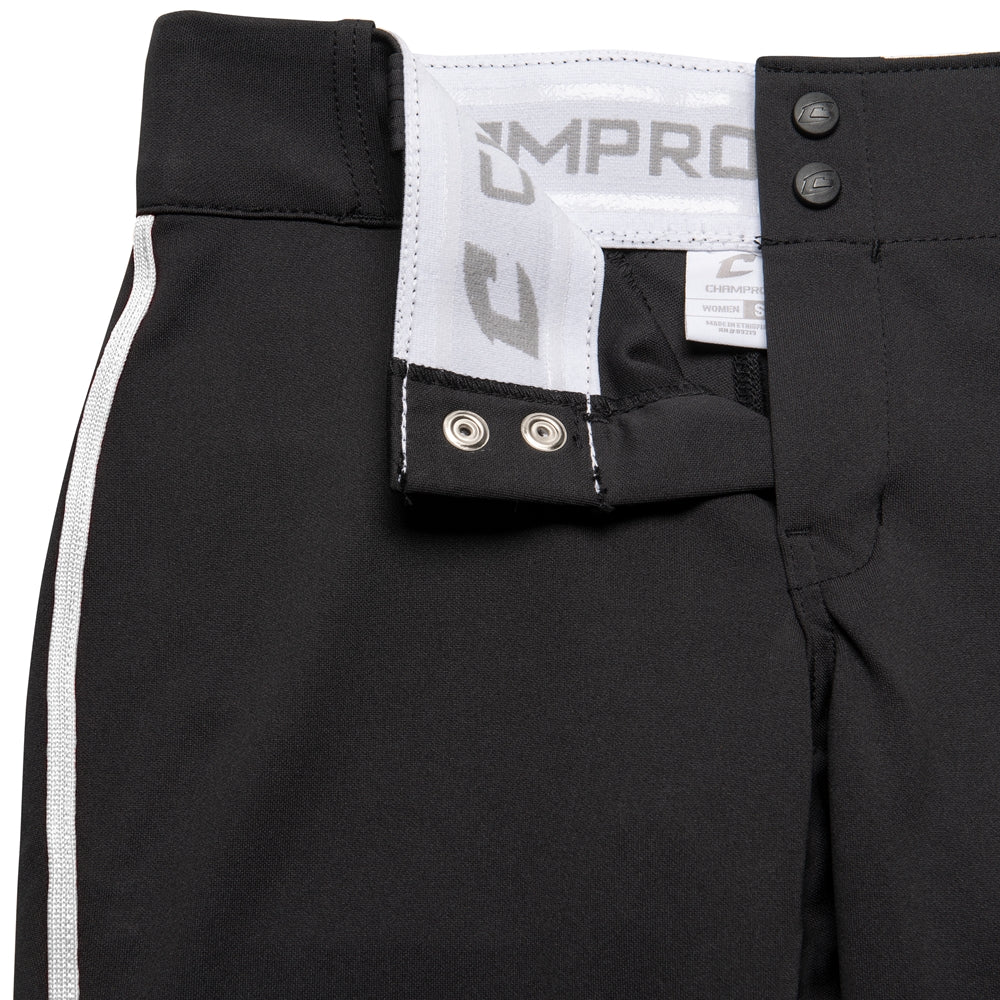 Champro Girl's Tournament Low Rise Softball Pant with Piping