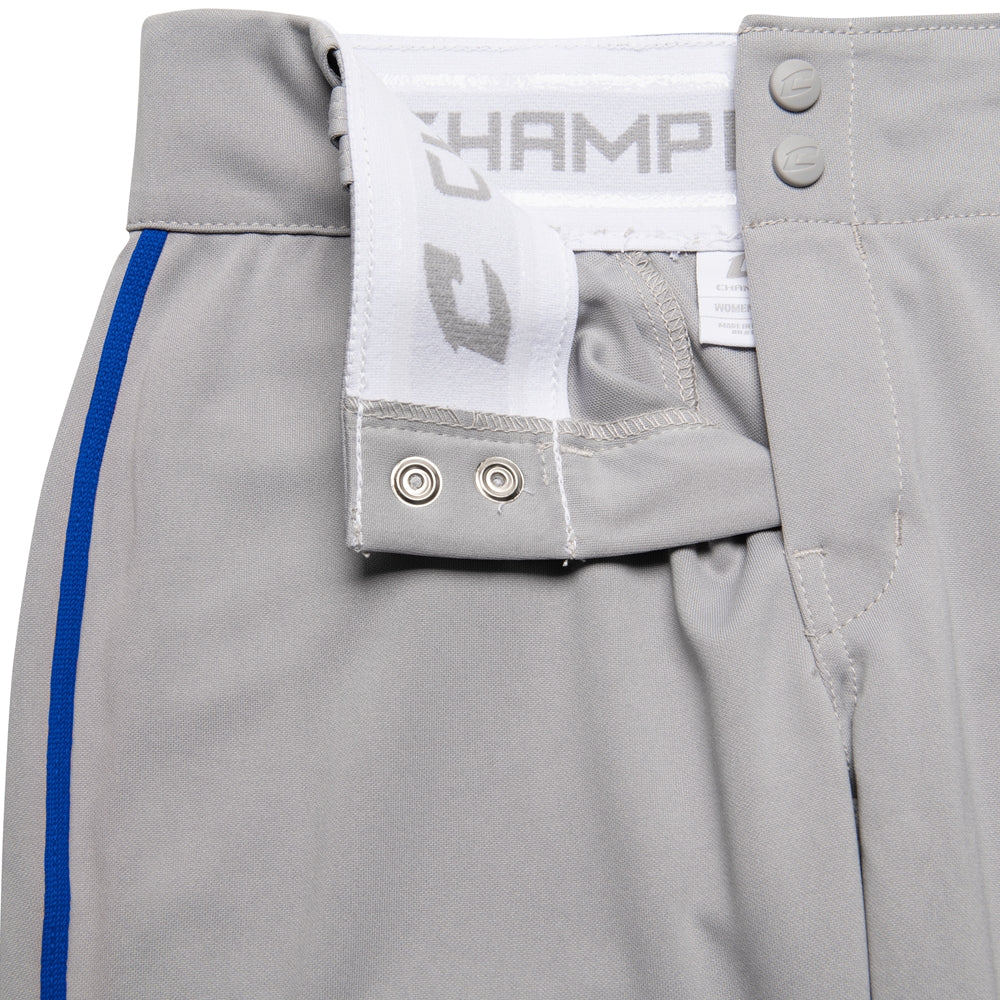 Champro Girl's Tournament Low Rise Softball Pant with Piping