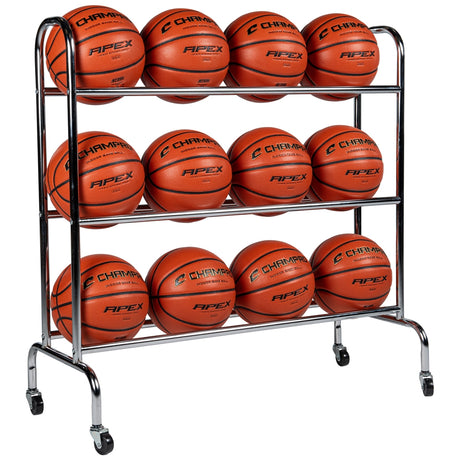 Champro Basketball 12 Ball Rack with Caster Wheels-1