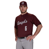 Champro Men's Dri-Gear Two Button Jersey Baseball Jerseys Adult