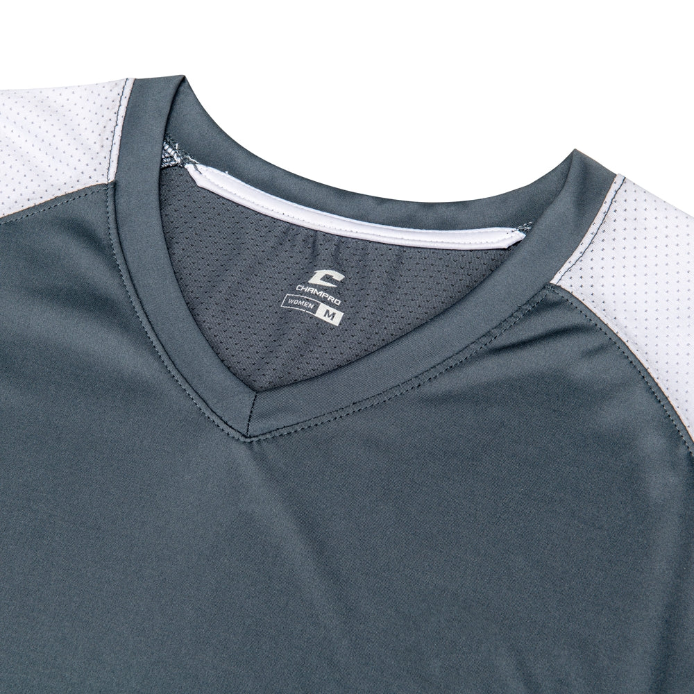 Champro Women's Infinite V-Neck Short Sleeve Jersey