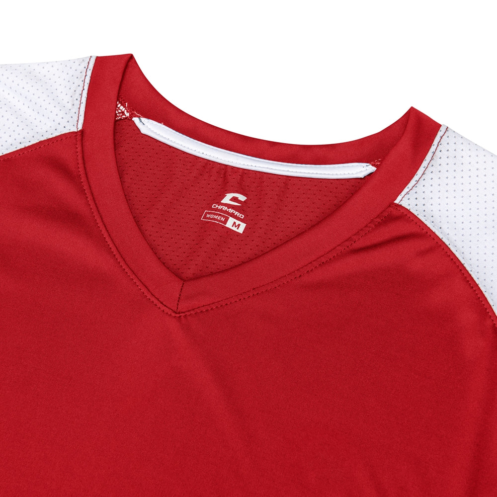 Champro Women's Infinite V-Neck Short Sleeve Jersey