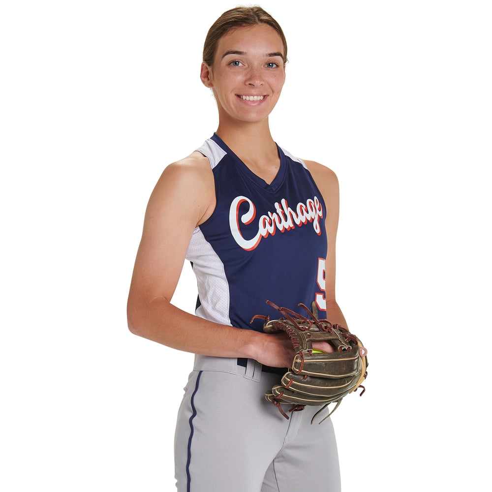 Champro Girls' Infinite V-Neck Racerback Softball Jersey