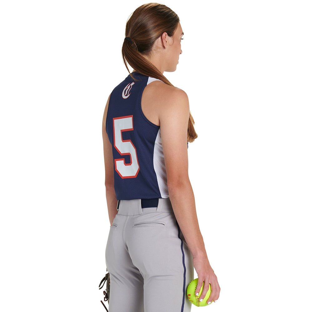 Champro Girls' Infinite V-Neck Racerback Softball Jersey