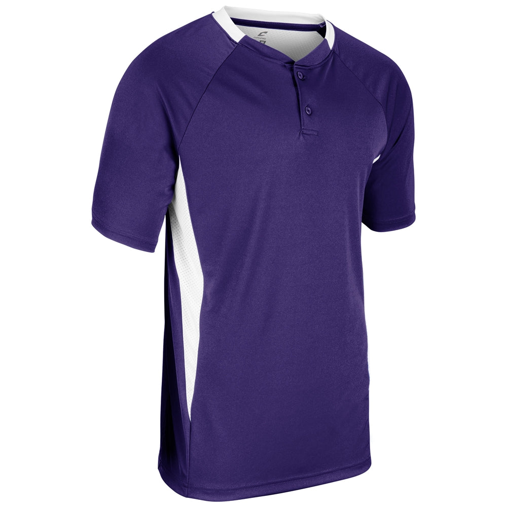 Champro Youth Clean-Up 2 Button Baseball Jersey