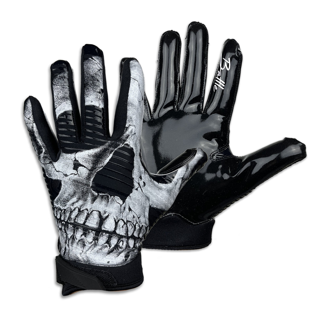 Battle Skullface Adult Football Receiver Gloves Battle