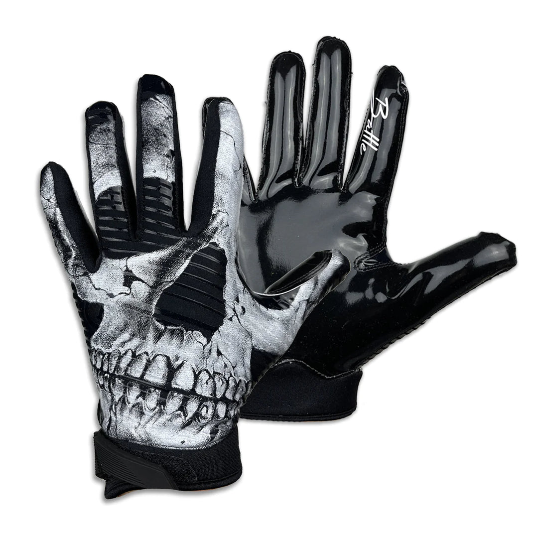 Battle Skullface Youth Football Receiver Gloves League Outfitters