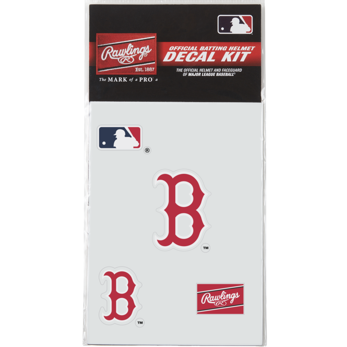 Rawlings MLB Decal Kit Baseball Batting Helmet