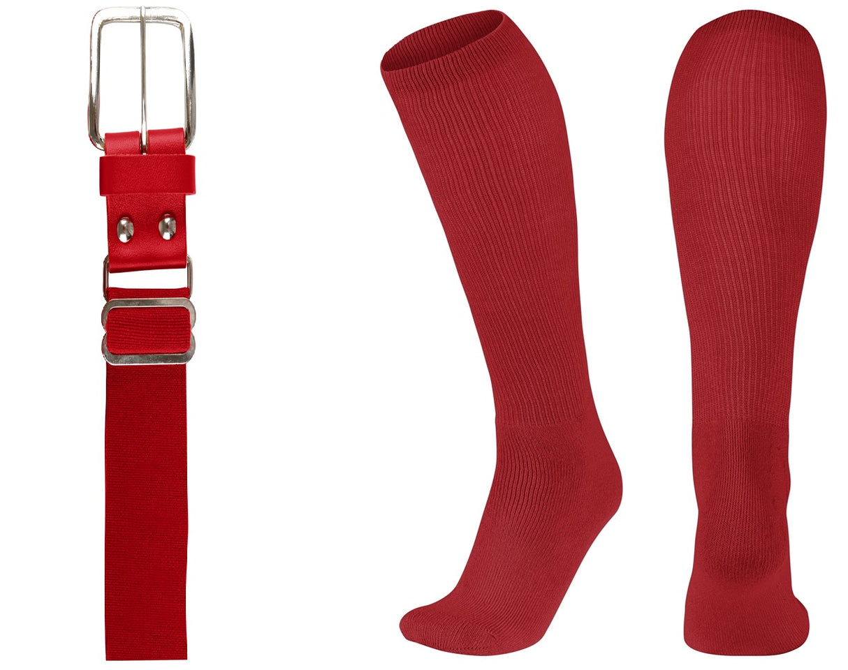 League Outfitters Brute Baseball or Softball Belt/Sock Combo Baseball Socks & Belts All