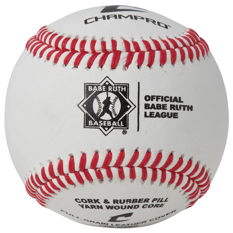 Champro Official Babe Ruth League - Full Grain Leather Cover Baseball