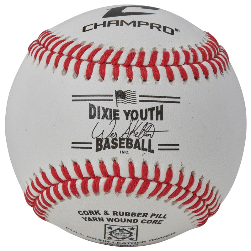 Champro Dixie League Approved - Full Grain Leather Cover - Category 1 Baseball