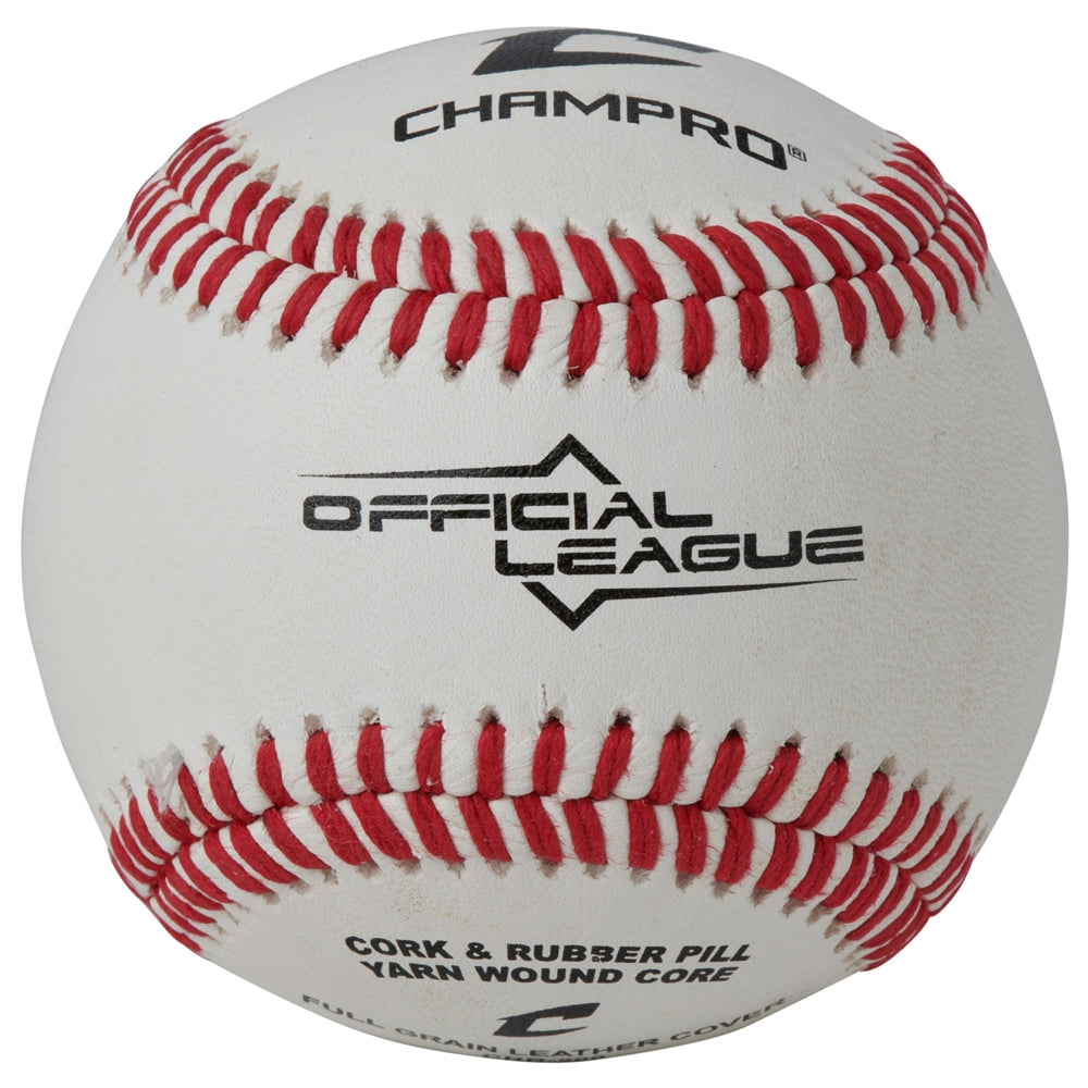 Champro Official League Full Grain Leather Baseballs - 6 Pack