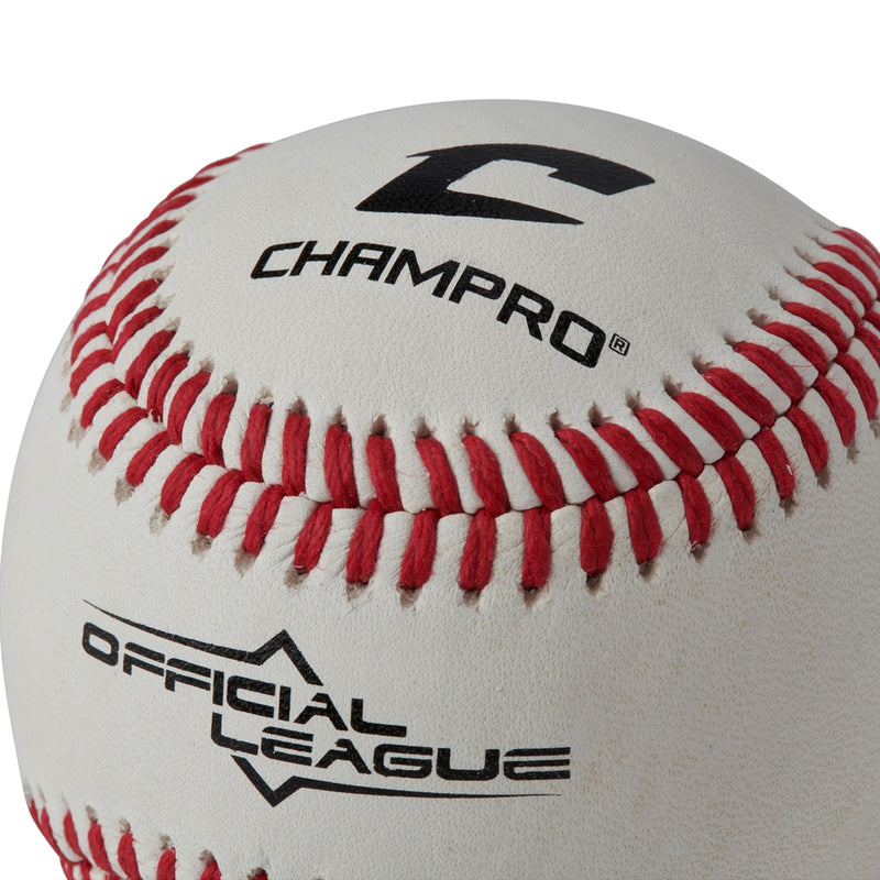 Champro Official League Full Grain Leather Baseballs - 6 Pack