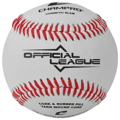 Champro Official League Full Grain Leather Blem Baseballs - 6 Pack